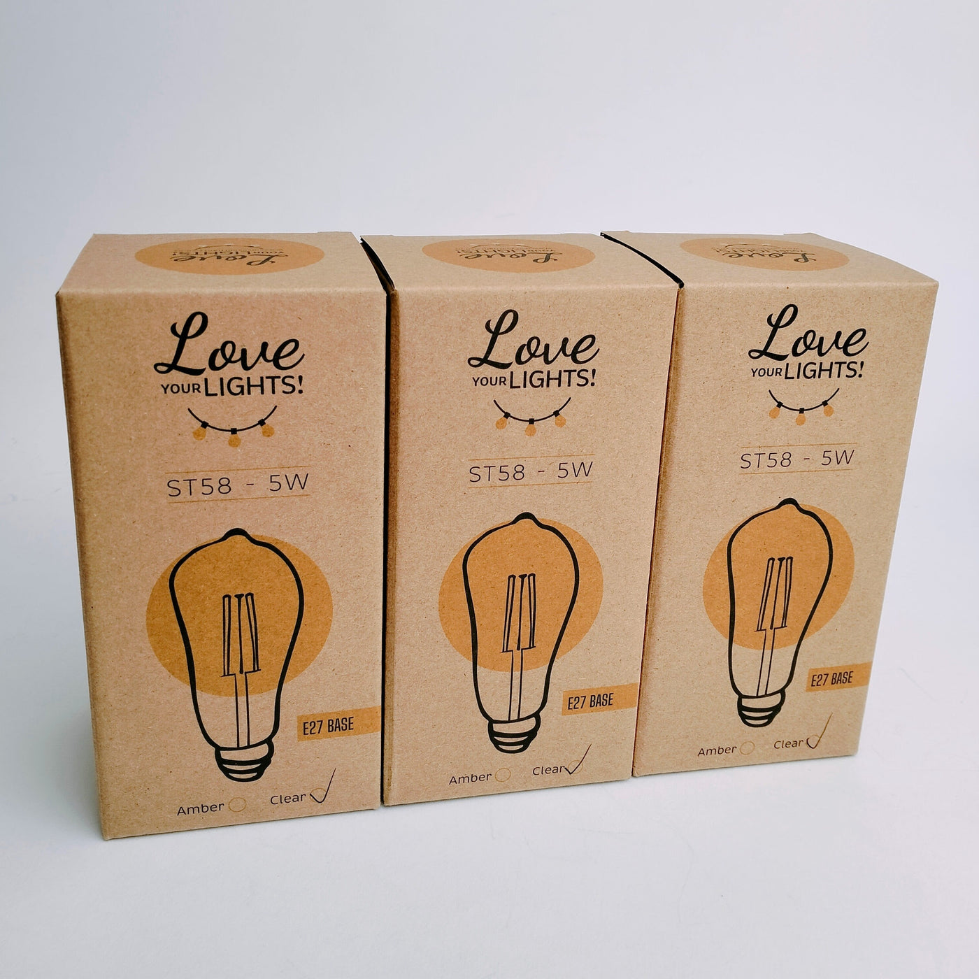 Drop Hang | 10m 10 Bulbs | ST58 5w Clear | Dimmable Festoon Lights