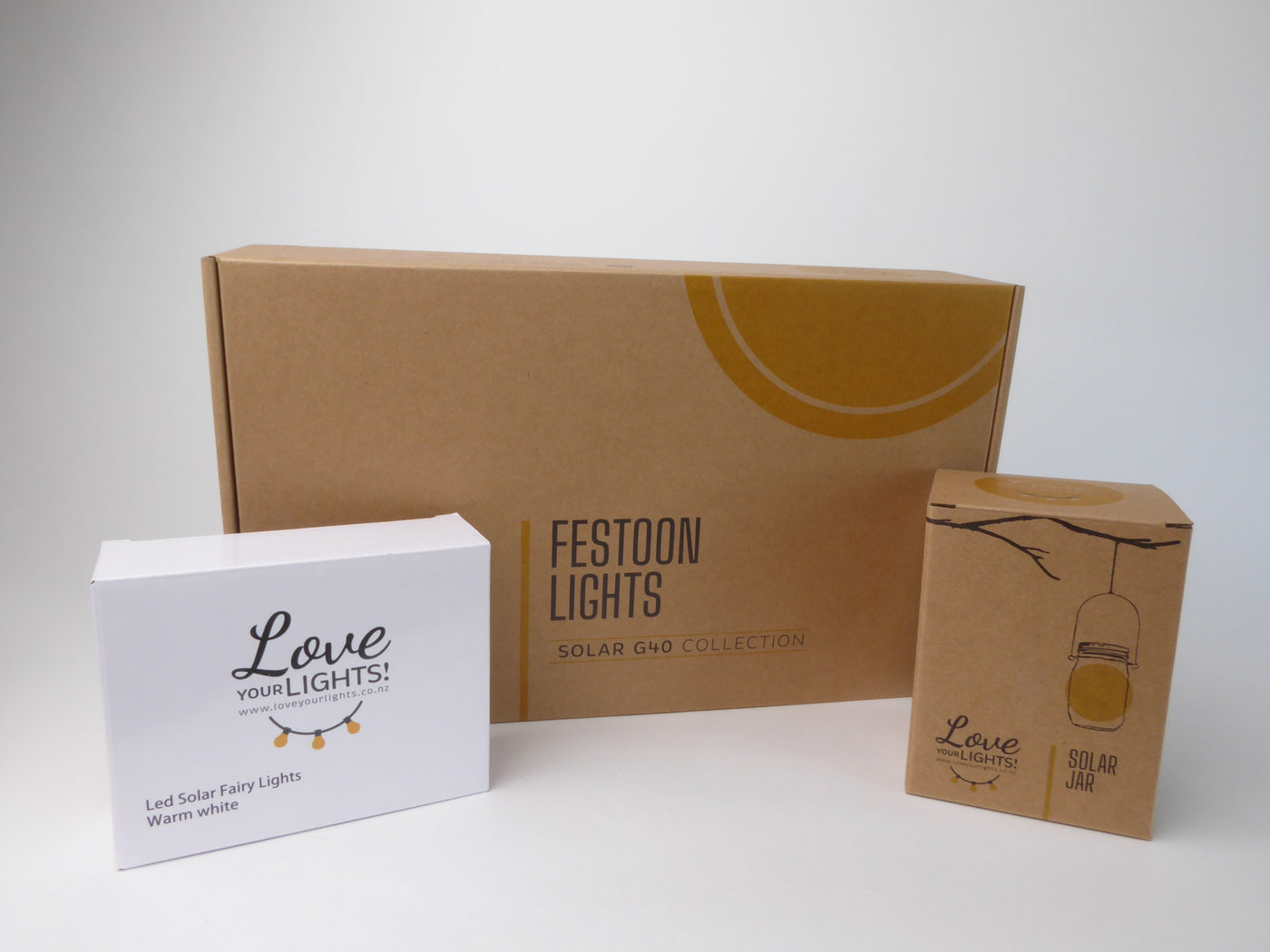 Solar Festoons + Solar Jar + Solar Fairy Light Bundle