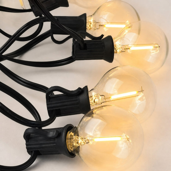 Solar G40 Clear Festoon Lights | 7.6m 25 Bulbs