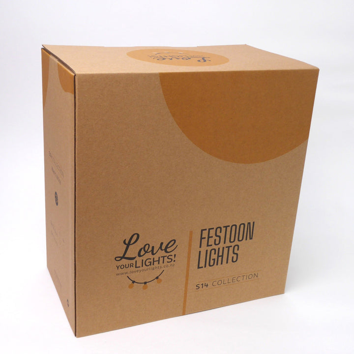 A60 Clear Bulb | 5m 10 Bulbs | Drop Hang Dimmable Festoon Lights