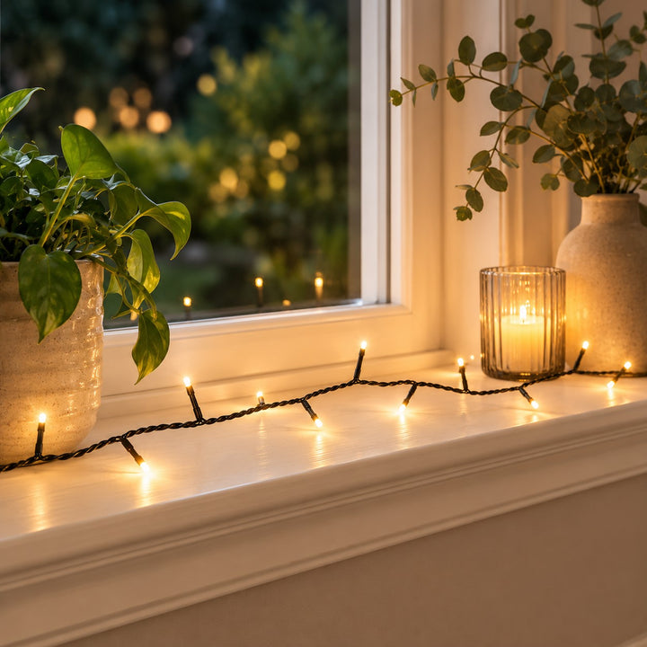 Indoor Fairy Lights |  10m | Connectable | Black PVC Cable | Essential Series