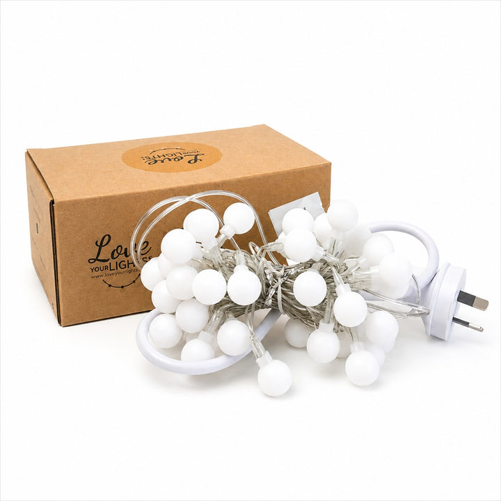 Globe Ball Fairy Lights | 40 LED Bulbs | Decorative Indoor