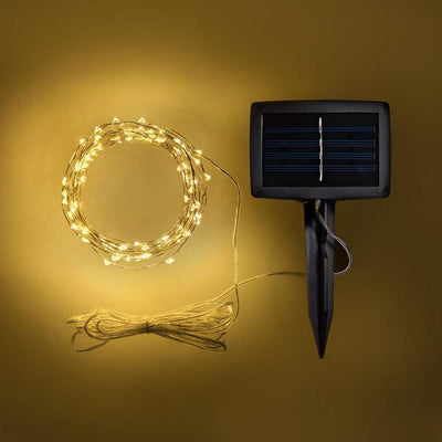 SOLAR 20m Warm White Seed Lights
